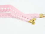 Růžový choker s květinkou