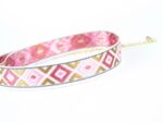 Retro choker v růžovém provedení