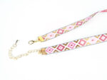 Retro choker v růžovém provedení