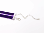 Sametový fialový choker
