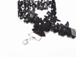 Krajkový gothic choker s krystaly - Obrázek 2