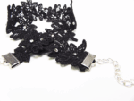 Krajkový gothic choker s krystaly - Obrázek 8