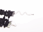 Krajkový gothic choker s krystaly - Obrázek 4