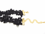 Krajkový gothic choker s krystaly - Obrázek 5