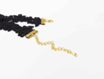 Krajkový gothic choker s krystaly - Obrázek 6